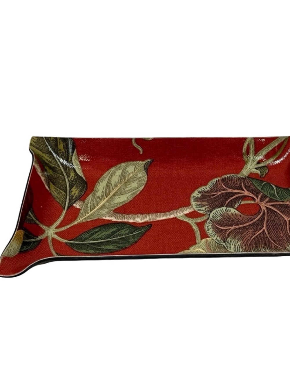 Floral Laminate Trinket Vanity Tray Art MMA  New York NWT 11x7 Decorative Things